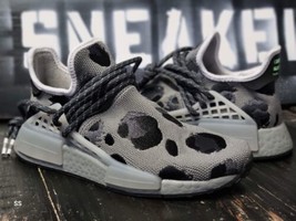 Adidas HU HumanMade NMD Grey/Black Running Shoes GZ1664 Boy 4.5 Women 6 - $2,074.06 MXN