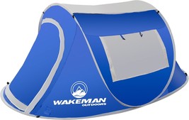 Sunchaser 2-Person Tent By Wakeman Outdoors, Water Resistant Barrel Style Pop-Up - $64.92