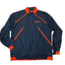 Syracuse Orange Nike Team Fit Storm Jacket Mens L Blue Windbreaker Zip Y2K VTG - £25.76 GBP