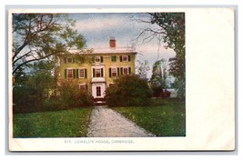 Lowell&#39;s House Cambridge MA Massachusetts UNP UDB Postcard U13 - £3.37 GBP