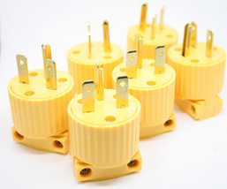 Lot 6 NEMA 6-15P 220V/240V 15Amp Replacement Male Plug Easy Assembly  WB615P - £13.69 GBP