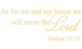 Picniva Gold 33&quot; x 13&quot; As for Me and My House, We Will Serve The Lord Vi... - $12.69