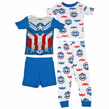 Captain America 4-Piece Youth Shirts Shorts and Pants Set Multi-Color - £30.02 GBP