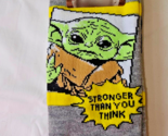 Star Wars Men&#39;s Crew Socks 2 Pair The Mandalorian Baby Yoda Shoe Size 6.... - $14.50