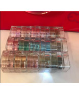 Mica Beauty 3x 5 Stacks Shimmer Eye Shadows +cosmetics bag red escada - £30.37 GBP
