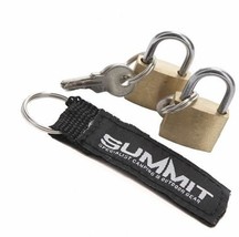 2 X Brass Travel Padlock Small 3 Key Lock Holiday Luggage Backpack Suitc... - $4.68