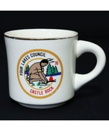 Boy Scouts VTG BSA Mug Cup Castle Rock 1976 Four Lakes Council Indian Br... - $62.46