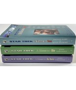 Lot of 3 - Star Trek Novels Pocket Books A Time to Sow/ Be Born / Die 2004 - £10.04 GBP