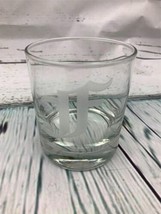 Etched Monogram 10.25oz Rocks Old Fashioned Lowball Glass for Whiskey Scotch - £19.36 GBP