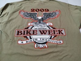 Daytona Beach Bike Week 2009 Biker T Shirt Large 68th Anniversary Eagle        - $23.15