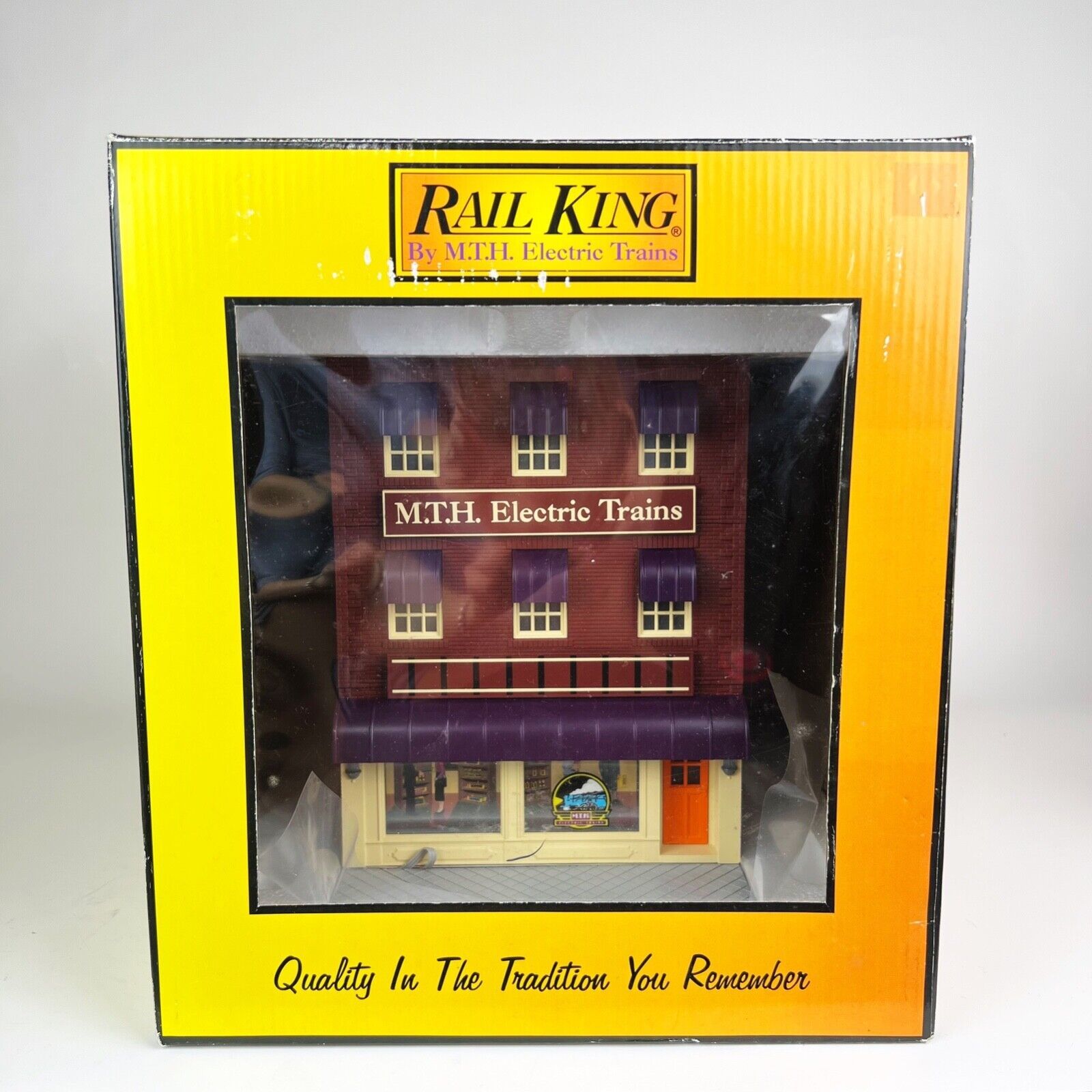 MTH Rail King 30-90049 O Scale Train Store 3 Story City Factory Blinking Sign - $103.95