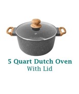 Pioneer Woman ~ Charcoal Speckle ~ 5 Quart ~ Dutch Oven w/Lid ~ Cast Alu... - £37.25 GBP