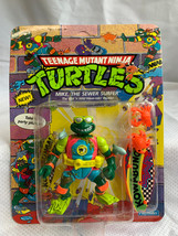 1990 Playmates Toys Tmnt &quot;Mike Sewer Surfer&quot; Action Figure In Pack Unpunched - £71.18 GBP