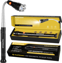 Magnetic Pickup Tool, Telescoping Magnetic 3 LED Flashlight with Extendable Neck - £14.17 GBP
