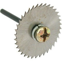 High Speed Steel 1&quot; Cut Off Wheel &amp; Mandrel Rotary Drum Art Hobby Jewelers Tool - £6.45 GBP