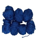 Lot of 7 Sprightly Yarns Acrylic Super Bulky Yarn Royal Blue - £23.59 GBP