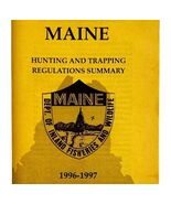 Maine 1996-97 Hunting &amp; Trapping Regulations Vintage 1st Printing Bookle... - $364.86 MXN
