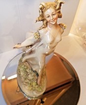 Antonio Borsato &quot; Girl with Garland &quot; Italy Art Porcelain Figurine Capod... - $375.00