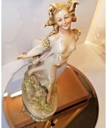 Antonio Borsato &quot; Girl with Garland &quot; Italy Art Porcelain Figurine Capod... - $375.00