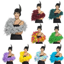 Feather Boa Fancy Dress Costume 20s Gatsby Flapper Burlesque Hen Accessory - $6.13+