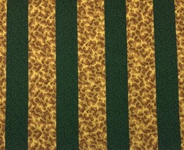 Concord Fabrics Kauai Jungle Green Leopard Cheetah Coral Stripe By The Yard 54&quot;W - £7.00 GBP