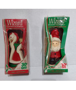 Christmas Vintage Wizard Air Fresheners Set of 2, Santa &amp; Rocking Horse - £15.68 GBP