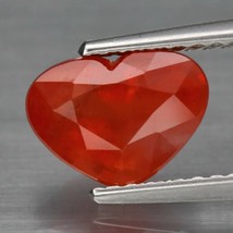 Orange Sapphire Heart, 2 cwt. Earth Mined. Appraised for 350 US. - £135.56 GBP