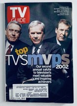 TV Guide Magazine March 9 2002 Tom Brokaw, Peter Jennings NY Metro Ed. - £7.38 GBP