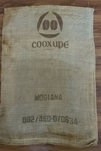 Vintage ~ Burlap Coffee Bag - Cafe Do Brasil ~ Cooxupe Coffee Burlap Sack ~ 2 - £17.67 GBP