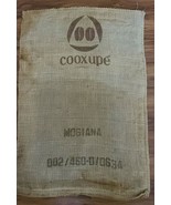 Vintage ~ Burlap Coffee Bag - Cafe Do Brasil ~ Cooxupe Coffee Burlap Sac... - $30.77 CAD