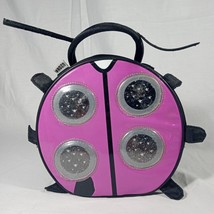FROZN Lady Bug Lunch Box - Pink Thermal Glitter - Girls Cute School Food Bag - £9.32 GBP