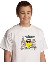 Graham Irish coat of arms tee shirt in White - £12.35 GBP