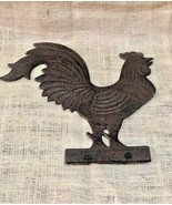 LARGE ROOSTER WEATHERVANE TOP FIGURE MOUNTABLE CHICKEN CAST IRON Windmil... - $19.99