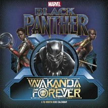 Marvel Comics Black Panther Movie 16 Month 2020 Wall Calendar NEW SEALED - £11.58 GBP