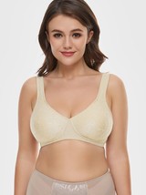 Wingslove Full Coverage Minimizer Wire-free Seamless Bra Nude, 38DD/E, Nude - $19.79