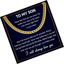 Never Forget Necklace for Son, To My Son Necklace, Christmas - £228.93 GBP