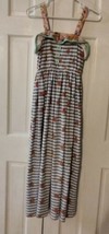 435 By Matilda Jane Endless Summer  Dress Stripes  Floral Sz 12 - £32.95 GBP