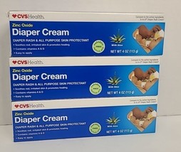 3 CVS Diaper Rash Cream with Aloe 4 oz Each  - $14.84