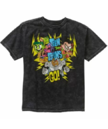 NEW Teen Titans Graphic Tee Boys sz XXL (18) charcoal t-shirt short sleeves - £7.94 GBP