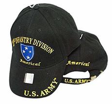 U.S. Army 23rd Infantry Division Americal Black Embroidered Cap Hat - £8.52 GBP