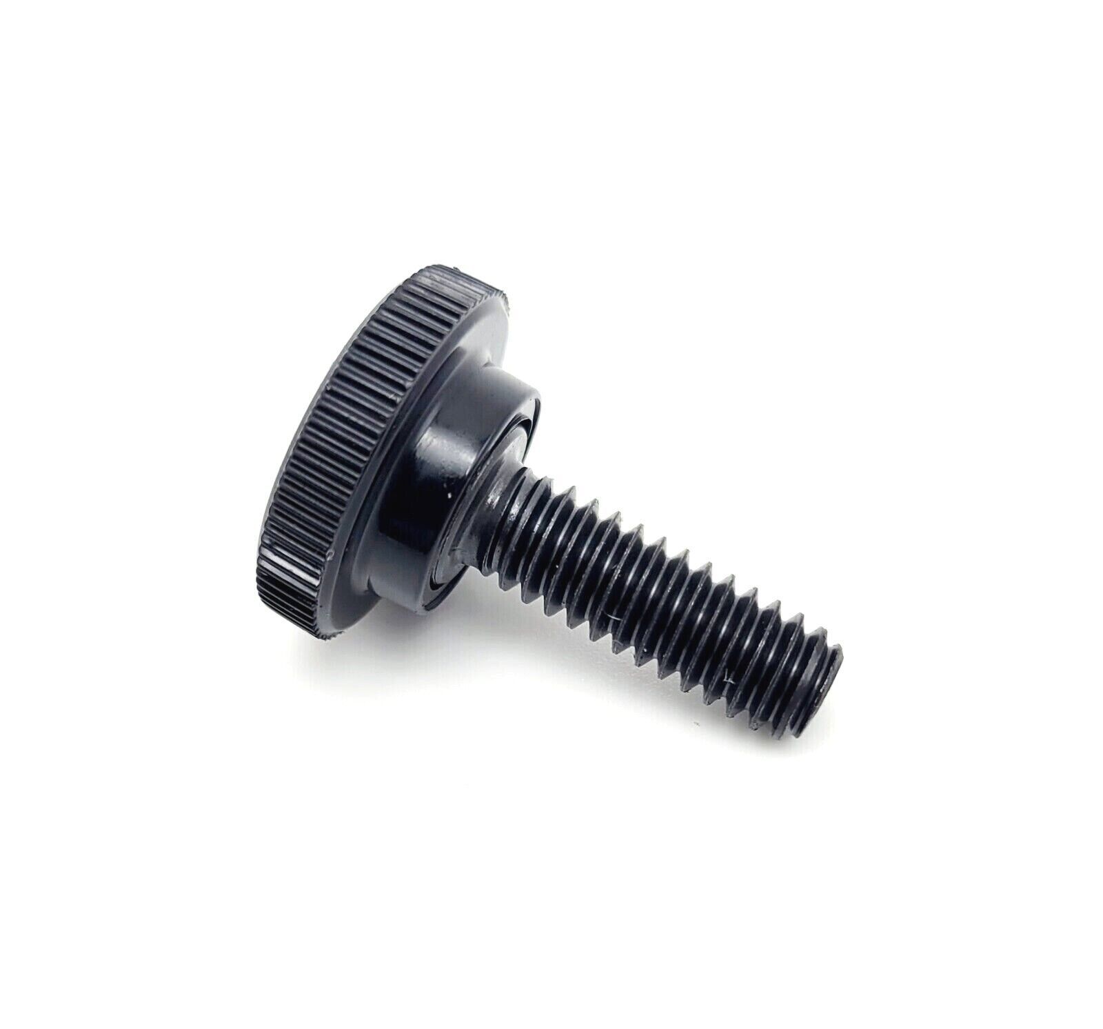 1/4&quot;-20 x 3/4&quot; Knurled Thumb Screw Bolts Black Round Clamping Knob Black... - $11.83+