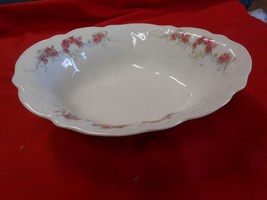 Beautiful ELBOGEN China-Pink Flowers-Made in AUSTRIA- ..VEGETABLE BOWL..... - £9.05 GBP