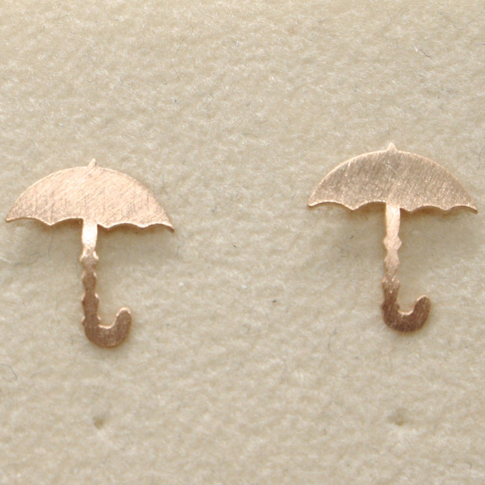 925 STERLING ROSE SILVER "LE FAVOLE" UMBRELLA EARRINGS TALE SATIN MADE IN ITALY - $29.00