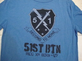 Custom 77 51st Batallion Military style Soft Distressed NEW T Shirt Men's size M - £12.81 GBP