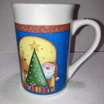 Royal Norfolk Santa Claus Reindeer Tall Mug 4.75&quot; Jamie Hearne - £11.84 GBP