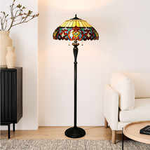 Fine Art Lighting Handmade Tiffany Style Stained Glass Floor Lamp 20x 60&quot; - £388.47 GBP