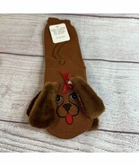 1991 Dear Foams Dog Critter Slipper Socks Novelty New One Size Fits All - $20.15 CAD