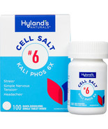 Hylands Cell Salt #6, KALI PHOS 6X, 100 Quick-Dissolving Single Tablet D... - $18.55