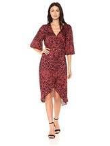 Somedays Lovin Womens into The Wild Printed Wrap Dress, Leopard, Size XS - $32.67