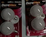 4 Bulbs! - Philips 40W DuraMax Long Life 245 Lumens White (2 Packages of... - £3.55 GBP